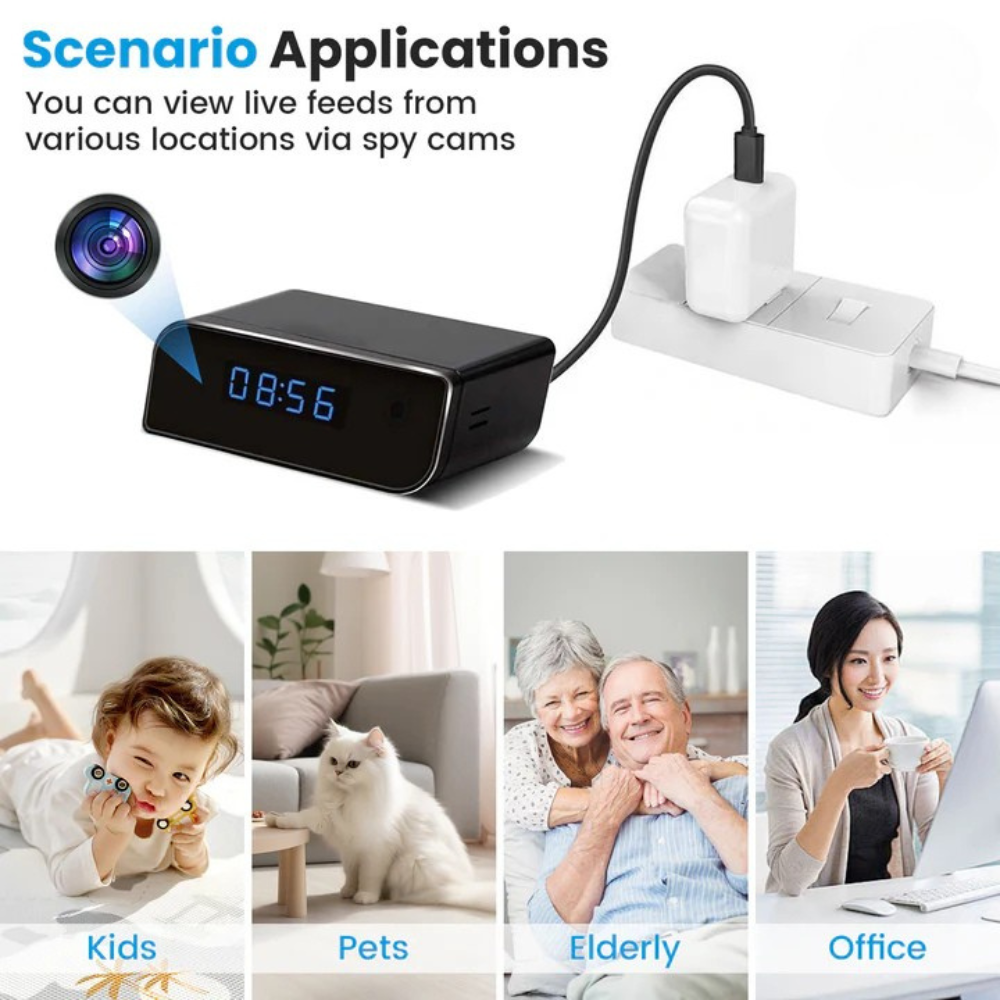 Wireless Hidden Clock Camera
