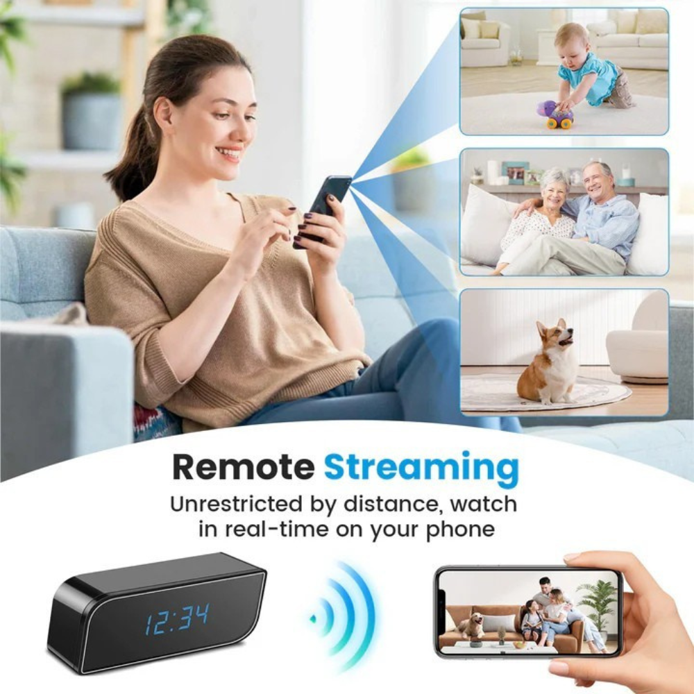 Wireless Hidden Clock Camera