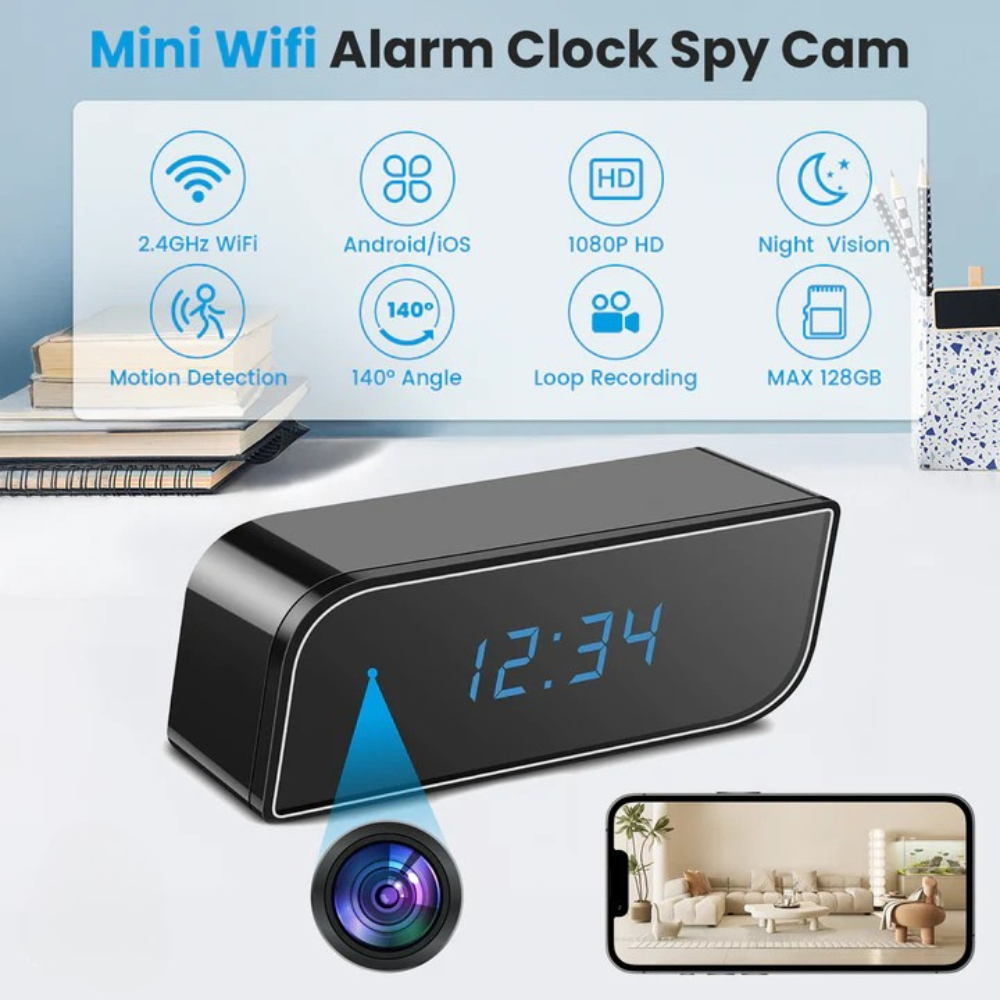 Wireless Hidden Clock Camera