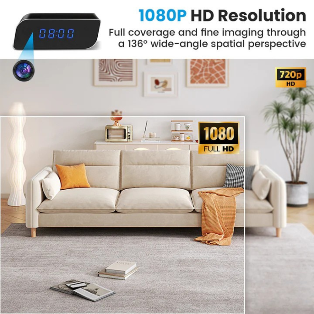 Wireless Hidden Clock Camera