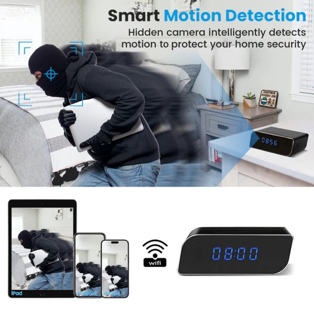 Wireless Hidden Clock Camera