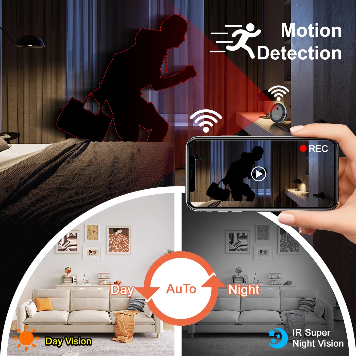 Mini Clock Spy Camera