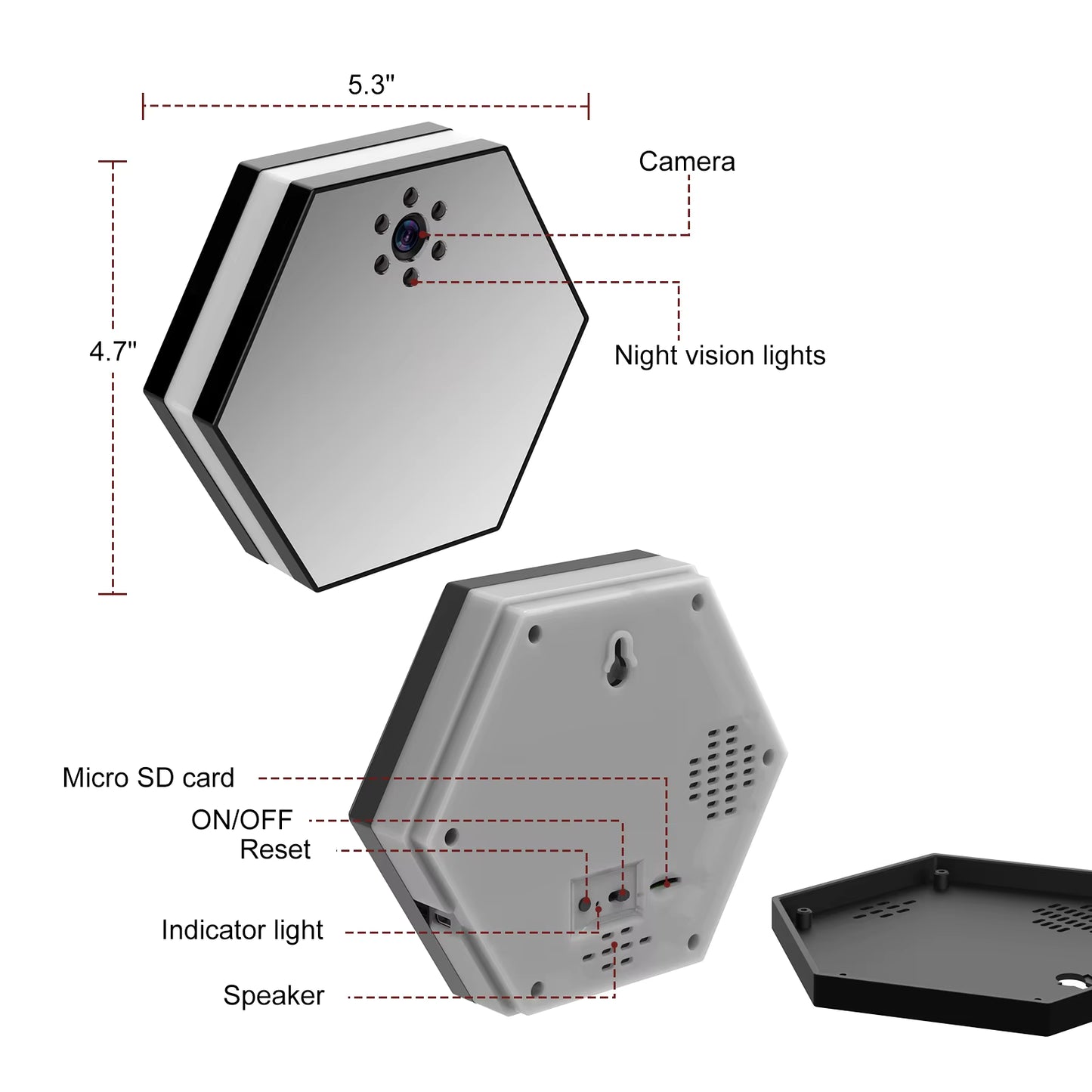 WiFi Security Camera with Clock