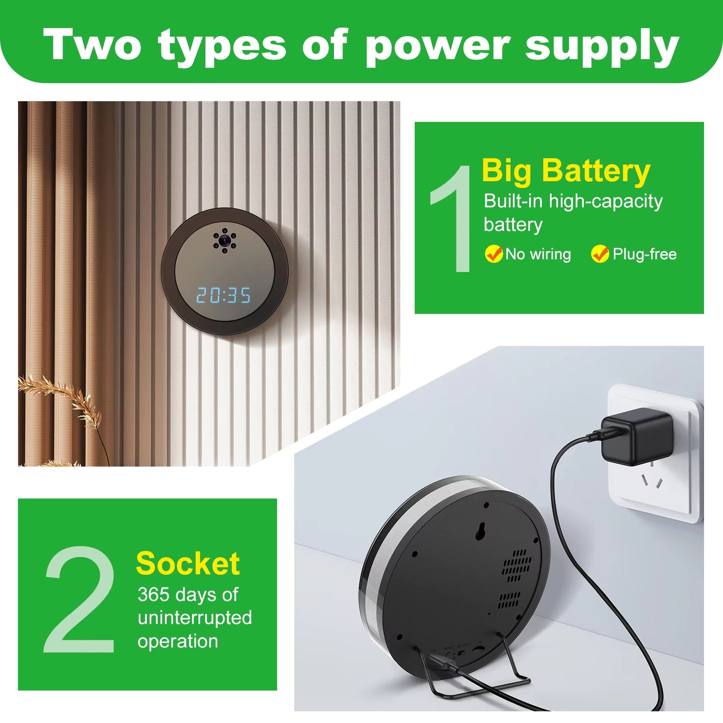Mini Clock Spy Camera