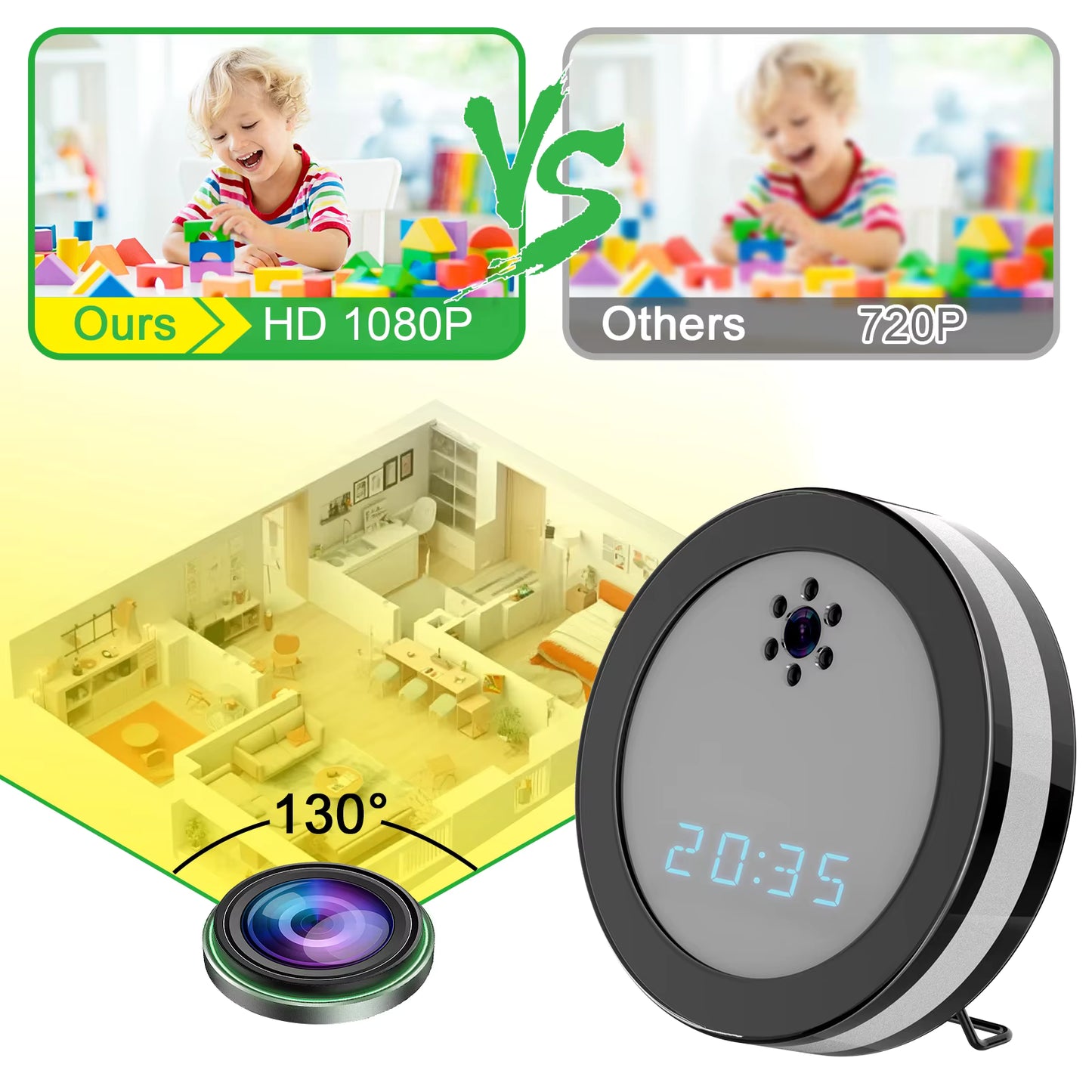 Mini Clock Spy Camera