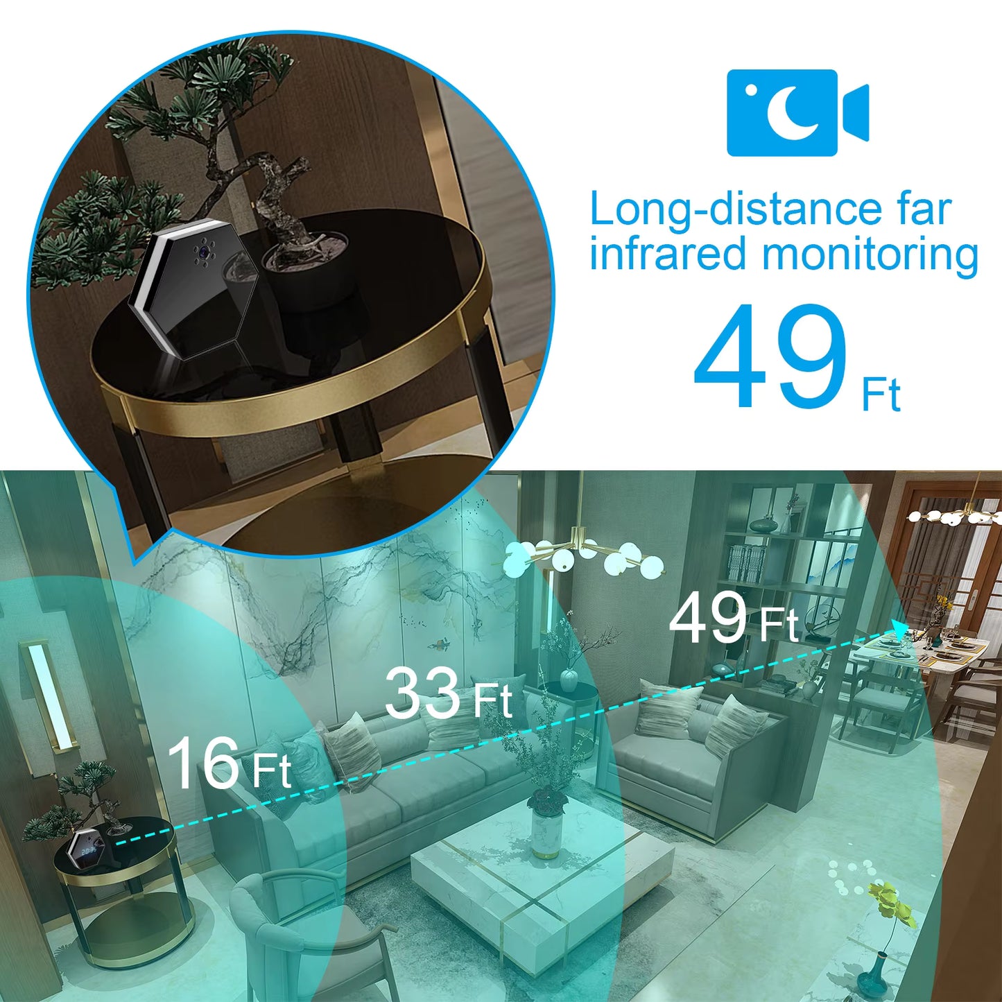 WiFi Security Camera with Clock