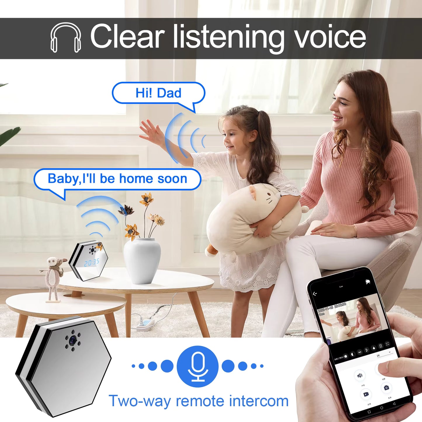WiFi Security Camera with Clock