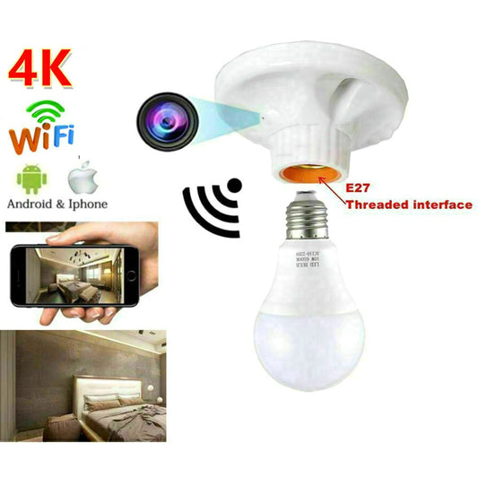 Spy Camera Bulb Holder