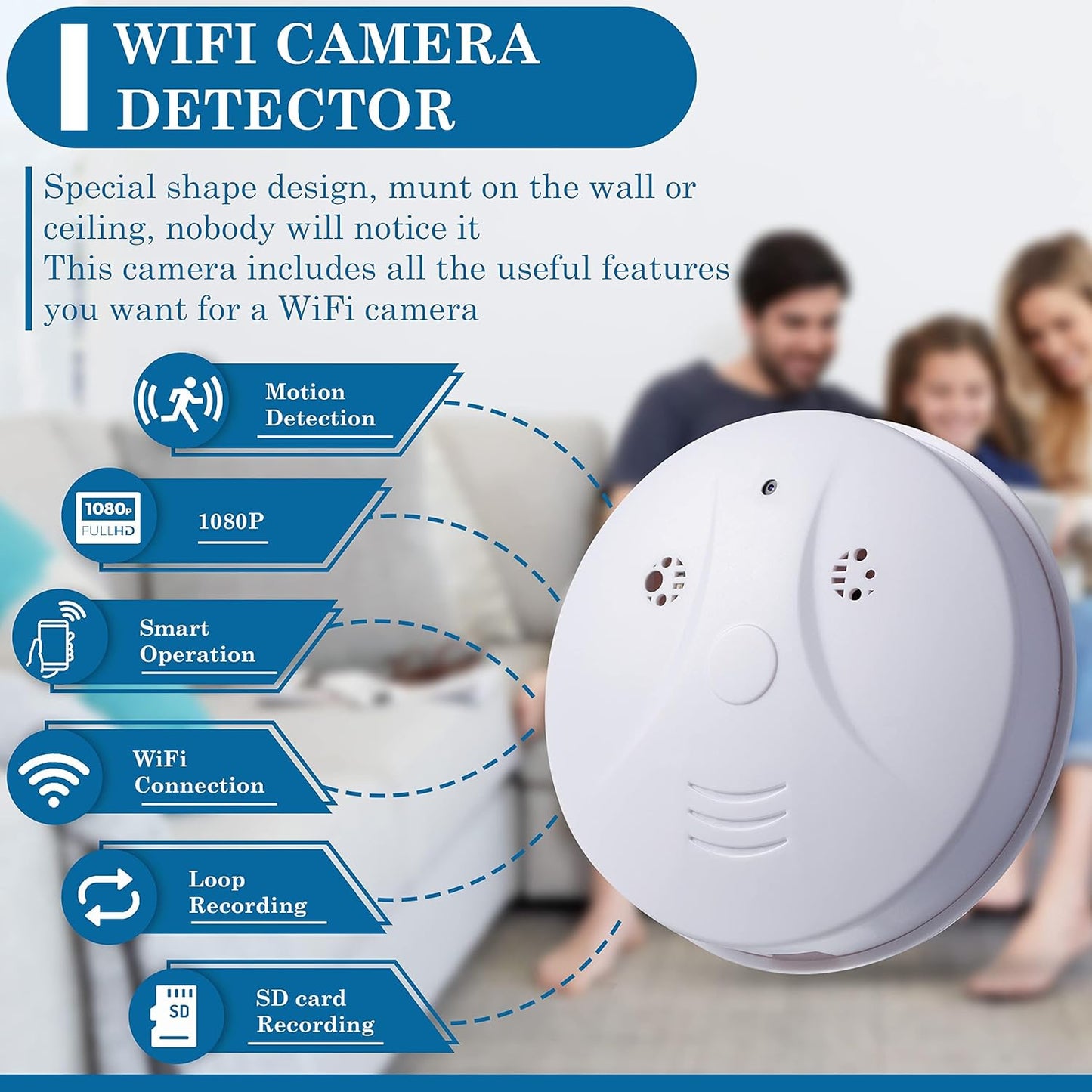 Smoke detector Spy Camera