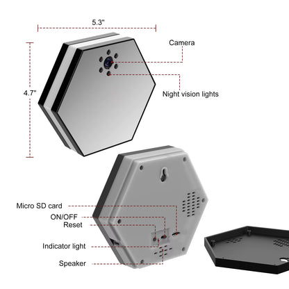 WiFi Security Camera with Clock